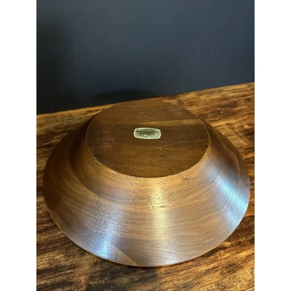 Ozark‎ Vintage Hand Lathed Walnut Nut Bowl